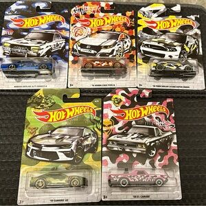 Hot Wheels 2020 Urban Camouflage Series (Complete Set Of 5)